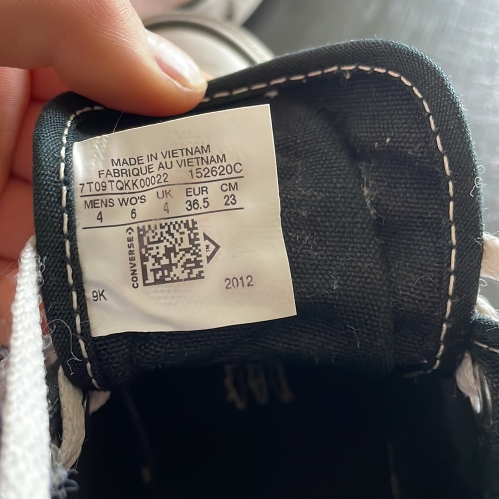 Custom Hightop Converse -Zebra Print Outside, Pin… - image 4